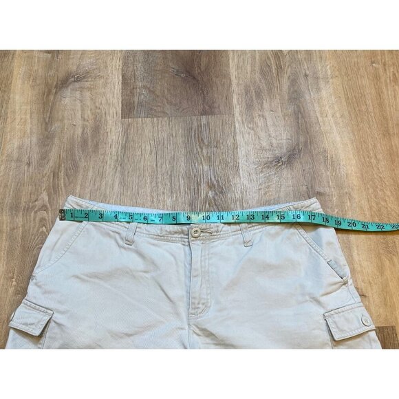 Y2K Aeropostale Beige Cargo Shorts‎ 11/12 100% Cotton Casual Summer Wear - Picture 4 of 6